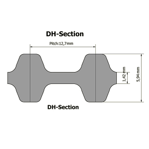 Ремень зубчатый 360DН 40мм - ekb-podshipnik.ru - Екатеринбург