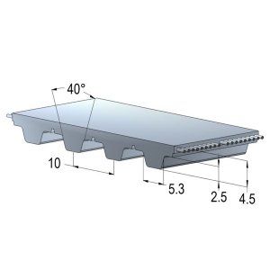 Ремень полиуретановый T10 1210, MEGADYNE, ширина 32 мм - ekb-podshipnik.ru - Екатеринбург