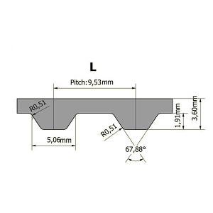 Ремень зубчатый 225L 25мм - ekb-podshipnik.ru - Екатеринбург