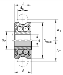 LFR50/8-6-2RS-RB - ekb-podshipnik.ru - 