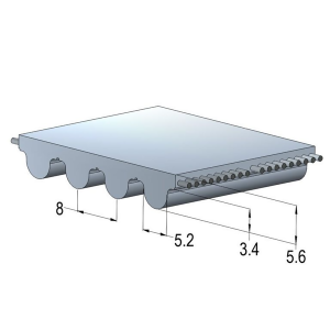   HTD 2400-H8M-28 - ekb-podshipnik.ru - 